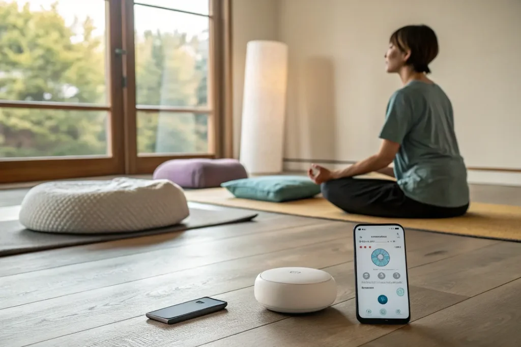 Mindfulness-технологии: AI-помощники в медитации и йоге
